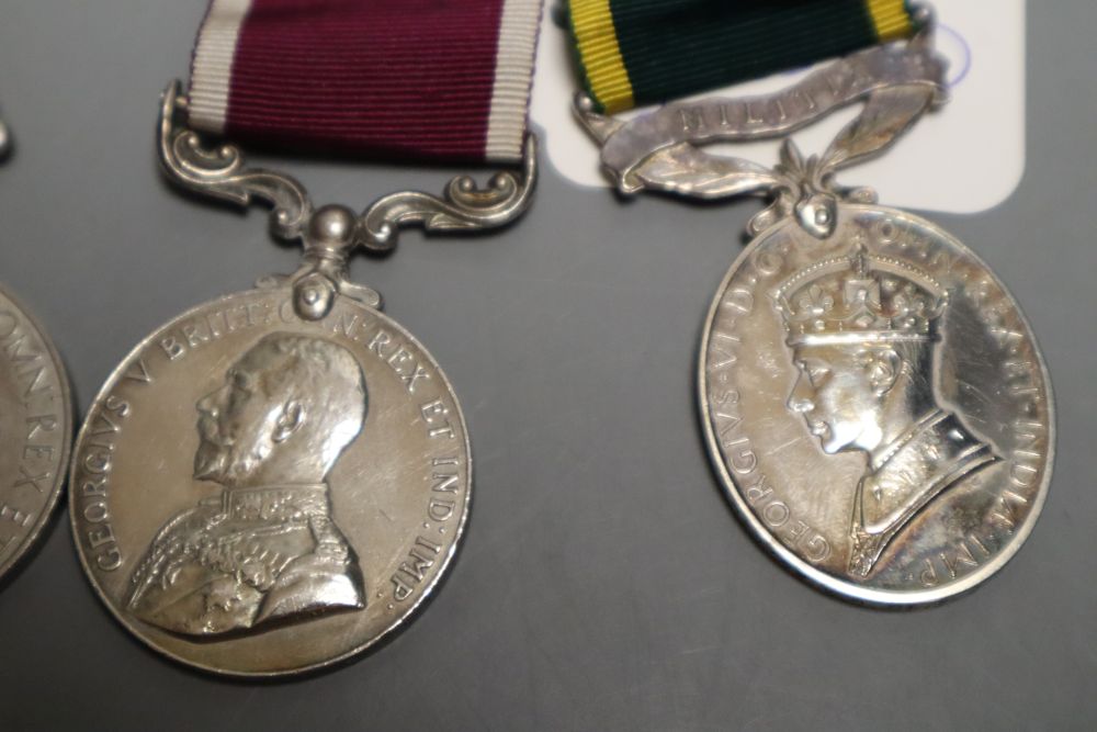 A group of three WWI medals to 9274 L.Cpl.C.Jarvis, Shrops Light Infantry and three other medals